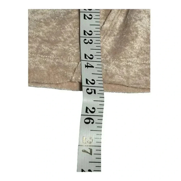 We The Free Women's Medium Pink Crushed Velvet Pullover Milan Sweater Sweatshirt - Picture 7 of 7